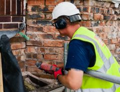 Peter Cox Property Surveyor doing a structural repair