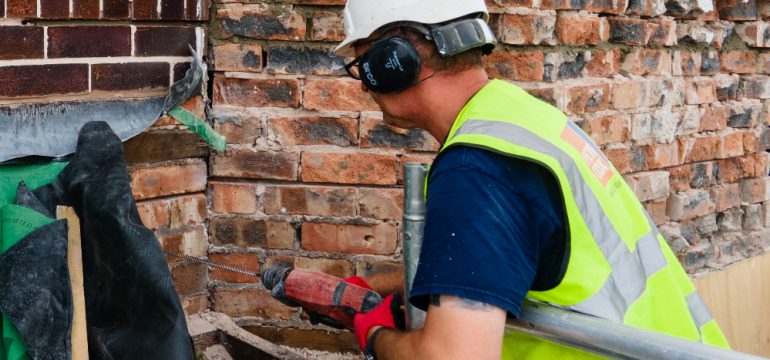 Peter Cox Property Surveyor doing a structural repair