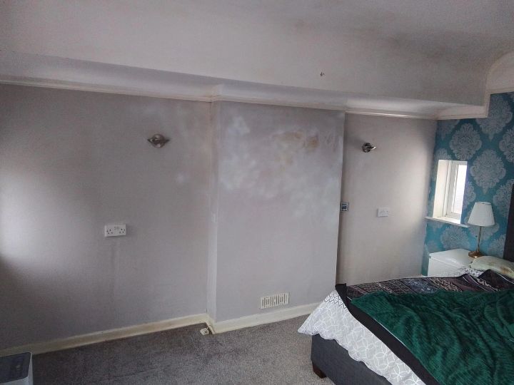 damp proofing cause by condensation in a bedroom