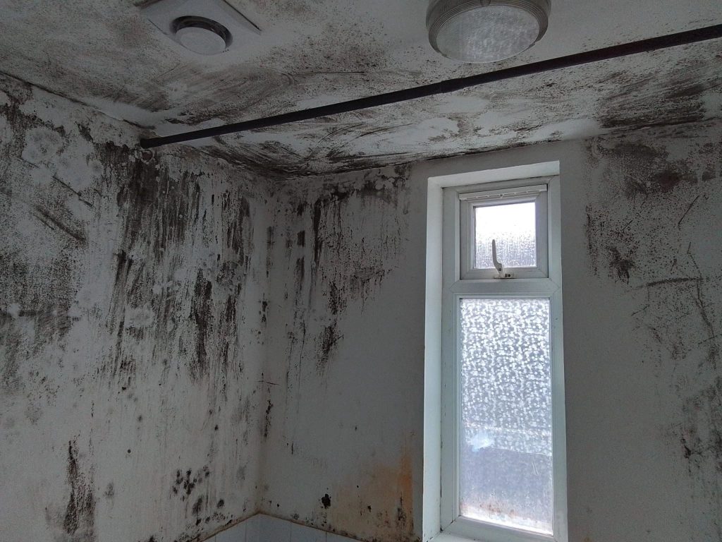 Walls becoming damp because of cold spots